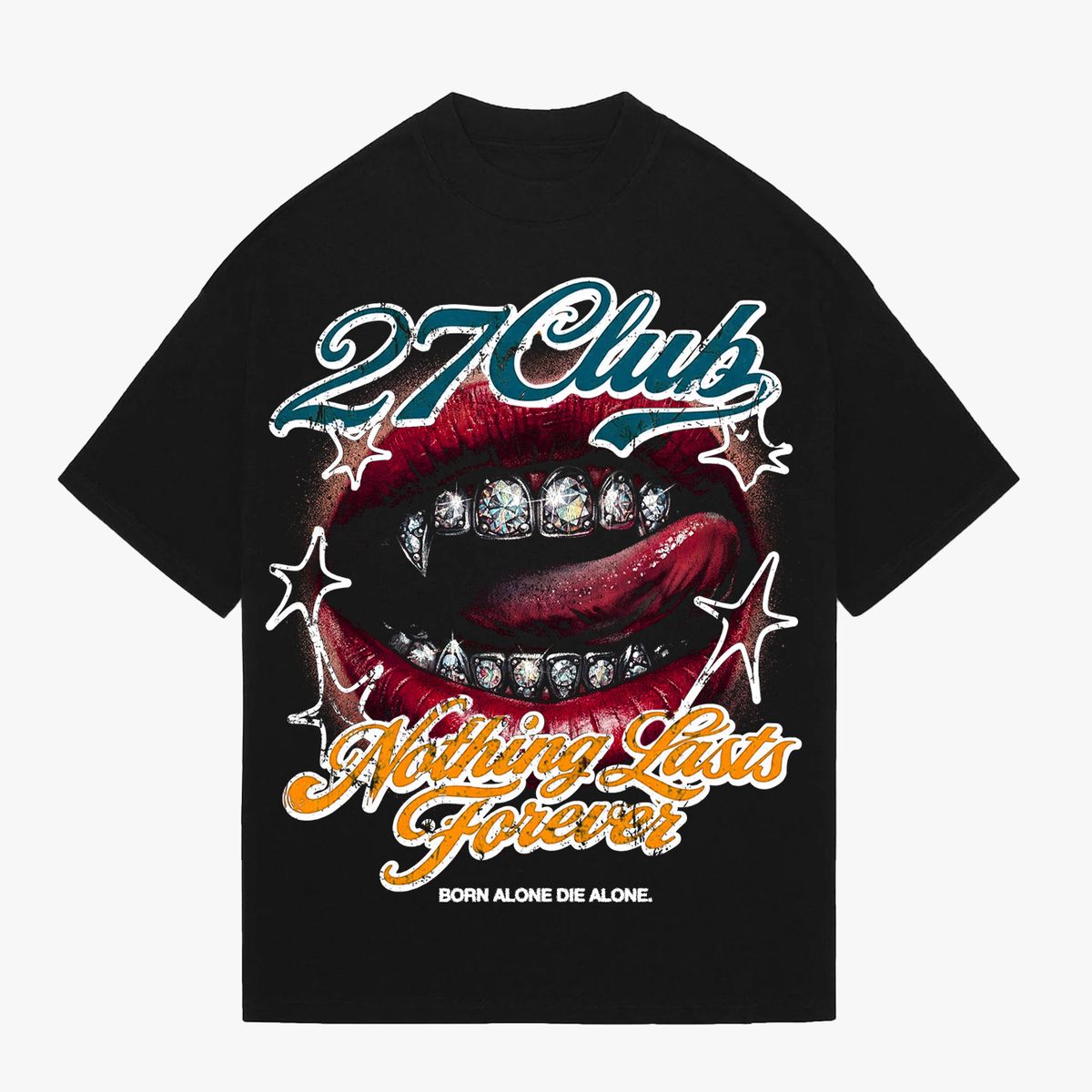 27 Club Lick Back Tee Black