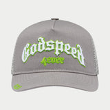 Godspeed Gs Forever Trucker Hat Grey/Lime