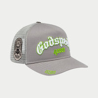 Godspeed Gs Forever Trucker Hat Grey/Lime