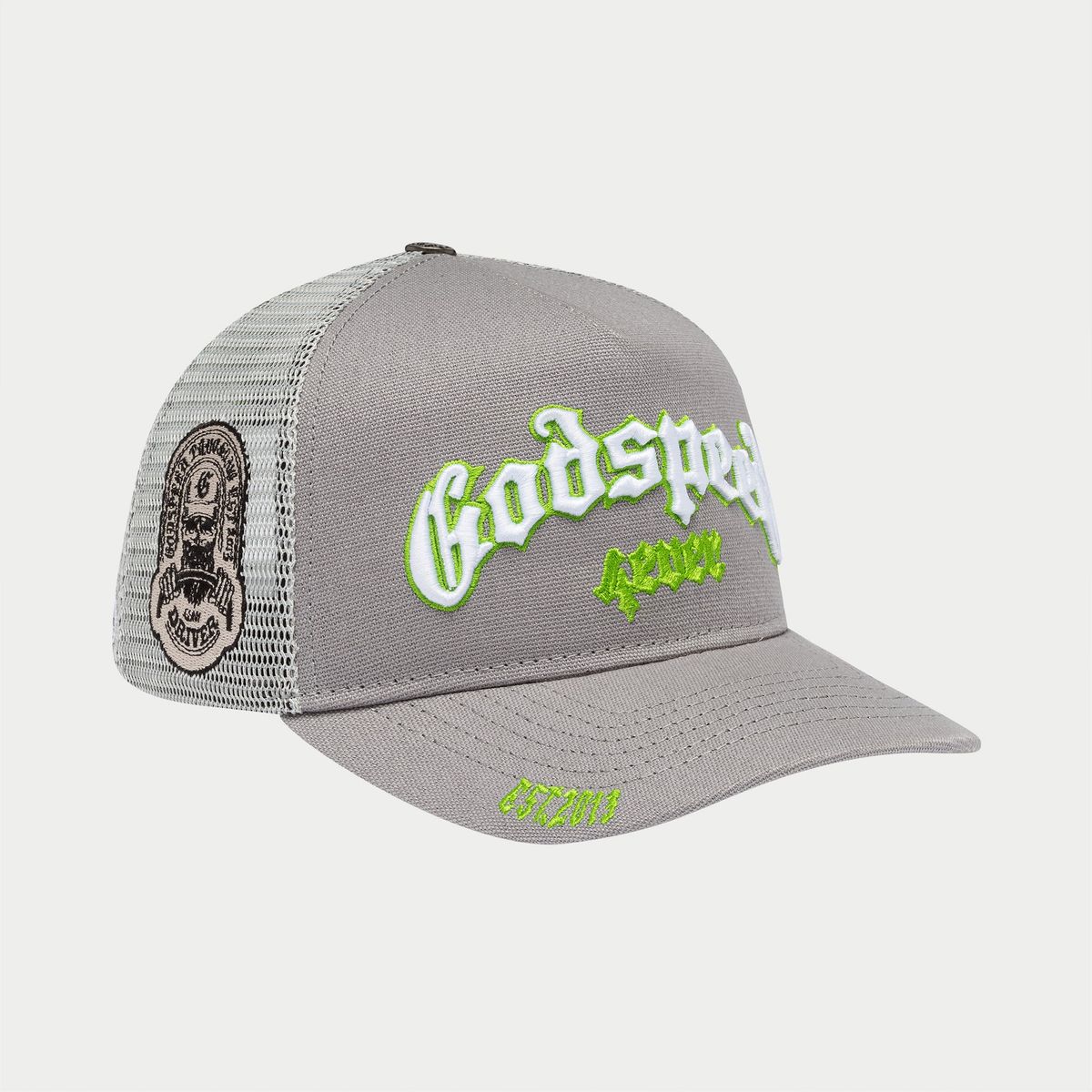 Godspeed Gs Forever Trucker Hat Grey/Lime