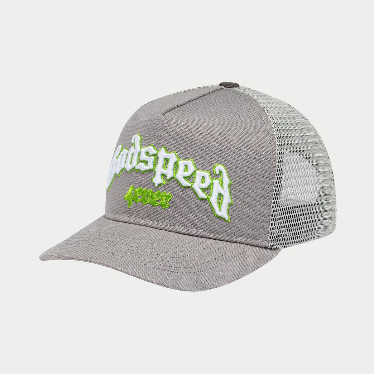 Godspeed Gs Forever Trucker Hat Grey/Lime