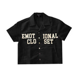 Mixed Emotion “Backyard” Nylon Short Set Black