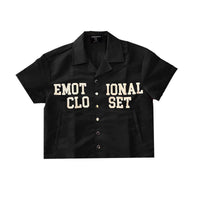 Mixed Emotion “Backyard” Nylon Short Set Black