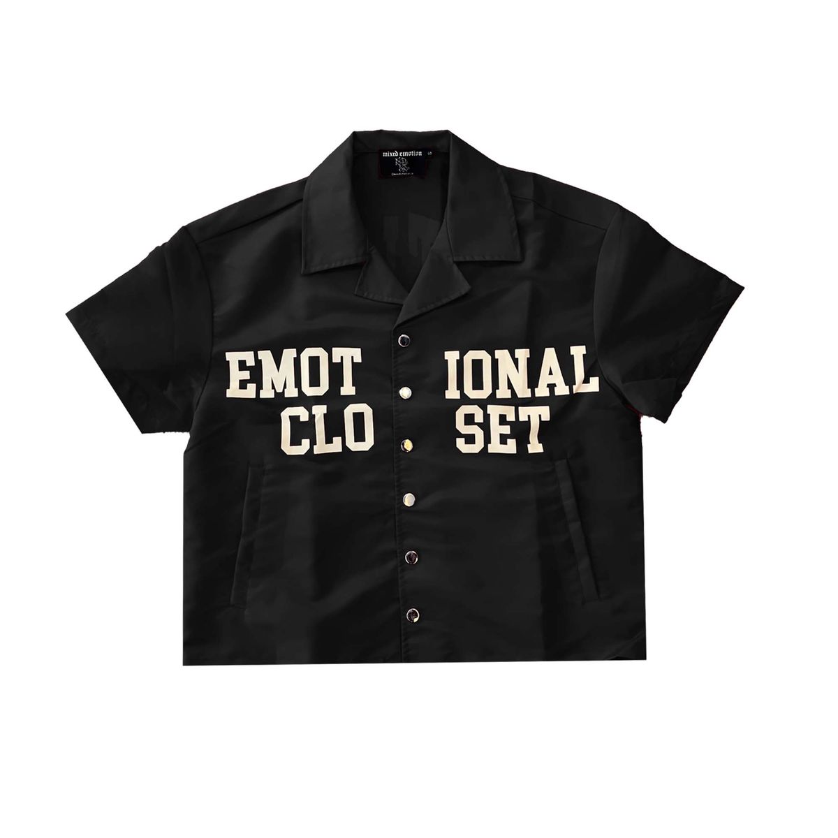 Mixed Emotion “Backyard” Nylon Short Set Black