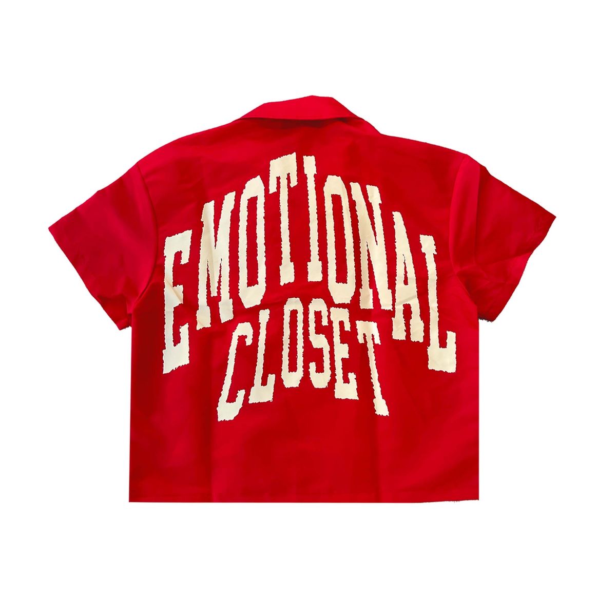 Mixed Emotion “Backyard” Nylon Short Set Red