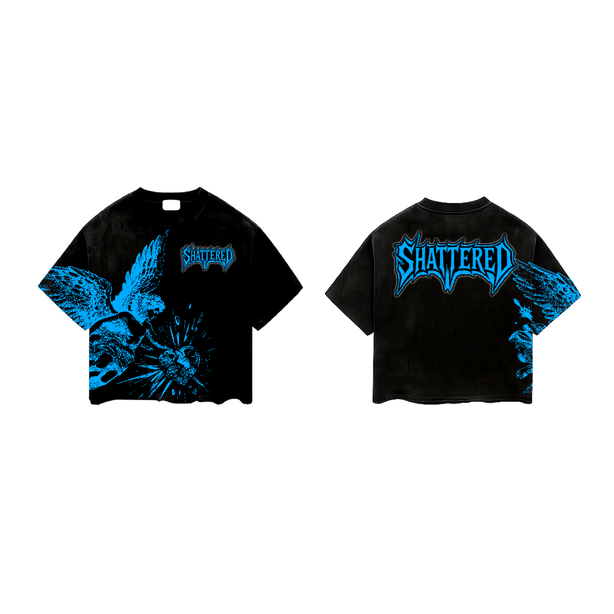 Shattered Heart Catchin Feelins Tee Black