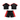 Shattered Hearts Logo Nylon Short Set Black/Red
