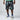 DUAA UFO Patch Denim Shorts Black