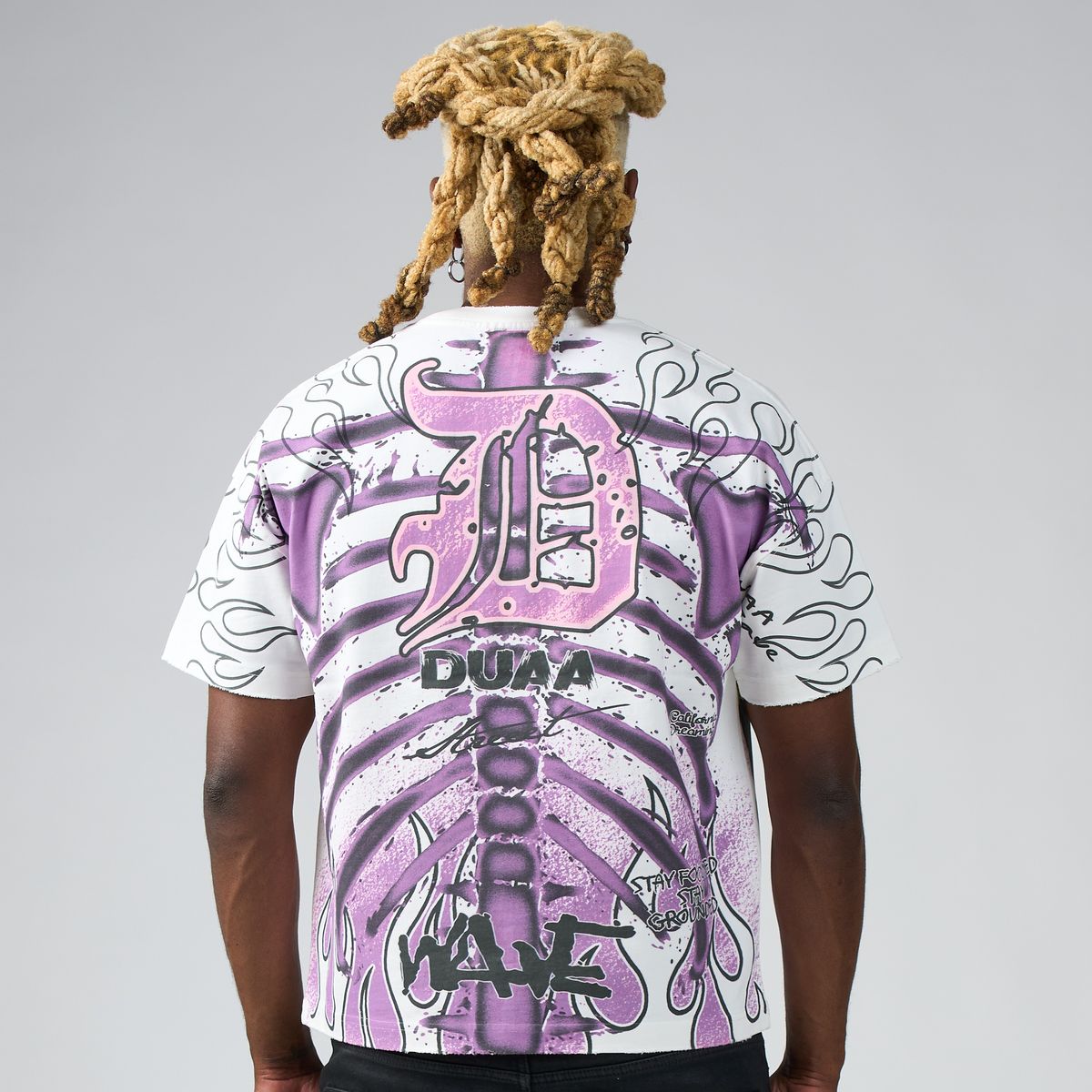 DUAA Xray Tee White /Purple