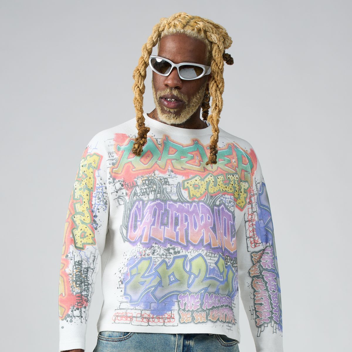 Duaa Art Thermal Long Sleeve Shirt White