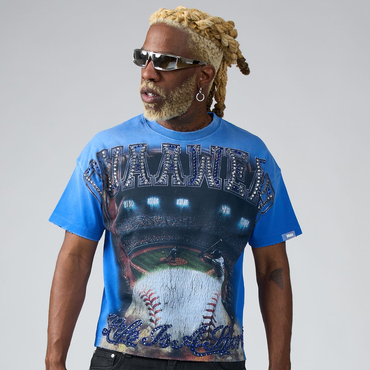 Duaa Homerun Tee Blue