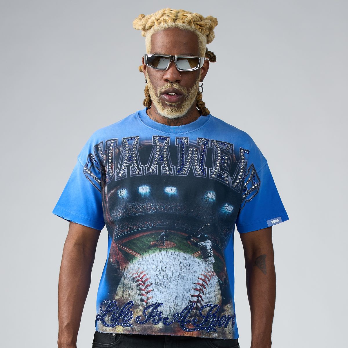 Duaa Homerun Tee Blue