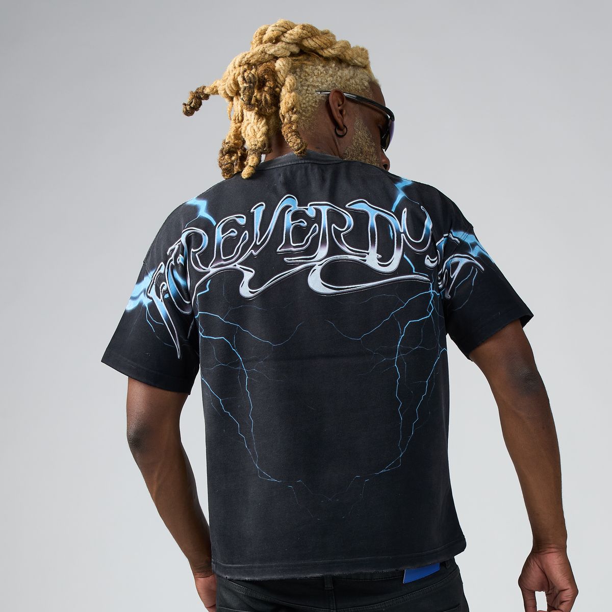 Duaa Electric Tee Black
