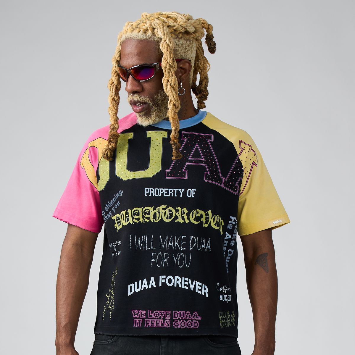 DUAA HOTLINE 長袖カットソー Duaa | Rhinestone Tees, Hoodies & More – VIP Clothing – VIP