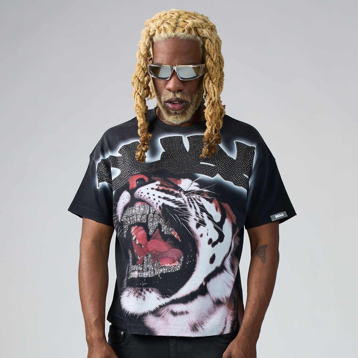 Duaa Grill Panther Tee Black