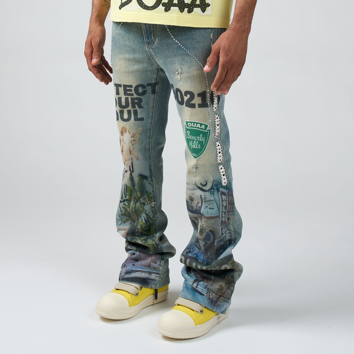 DUAA Beverly Hills Stacked Jeans Vintage Wash