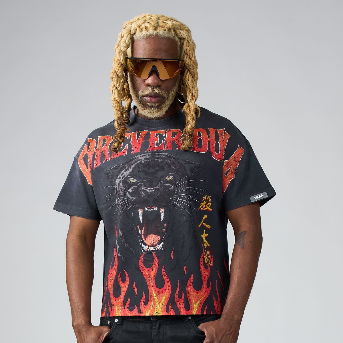 Duaa Panther Tee Black