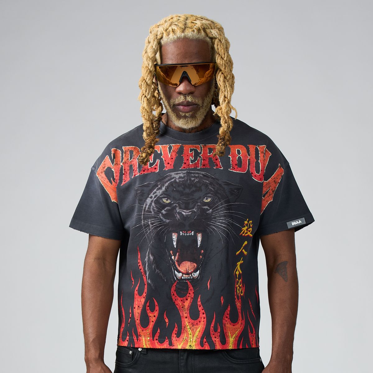 Duaa Panther Tee Black