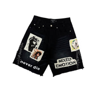 Mixed Emotion “Chaos” Carpenter Shorts Black
