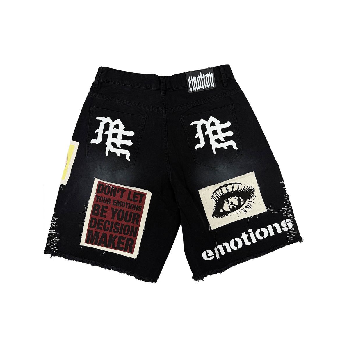 Mixed Emotion “Chaos” Carpenter Shorts Black