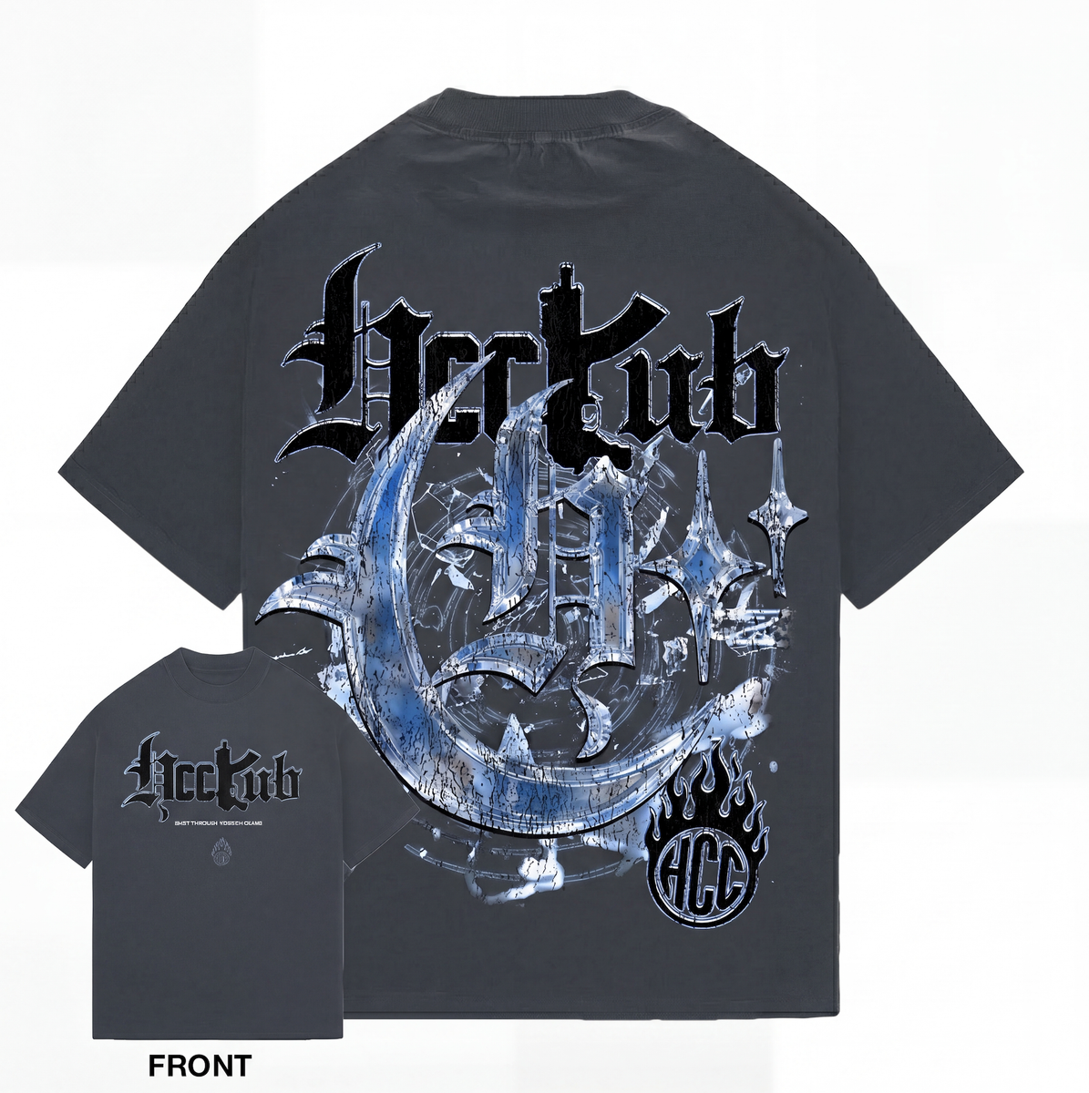 HCC Shattered Deal Tee Charcoal Gray