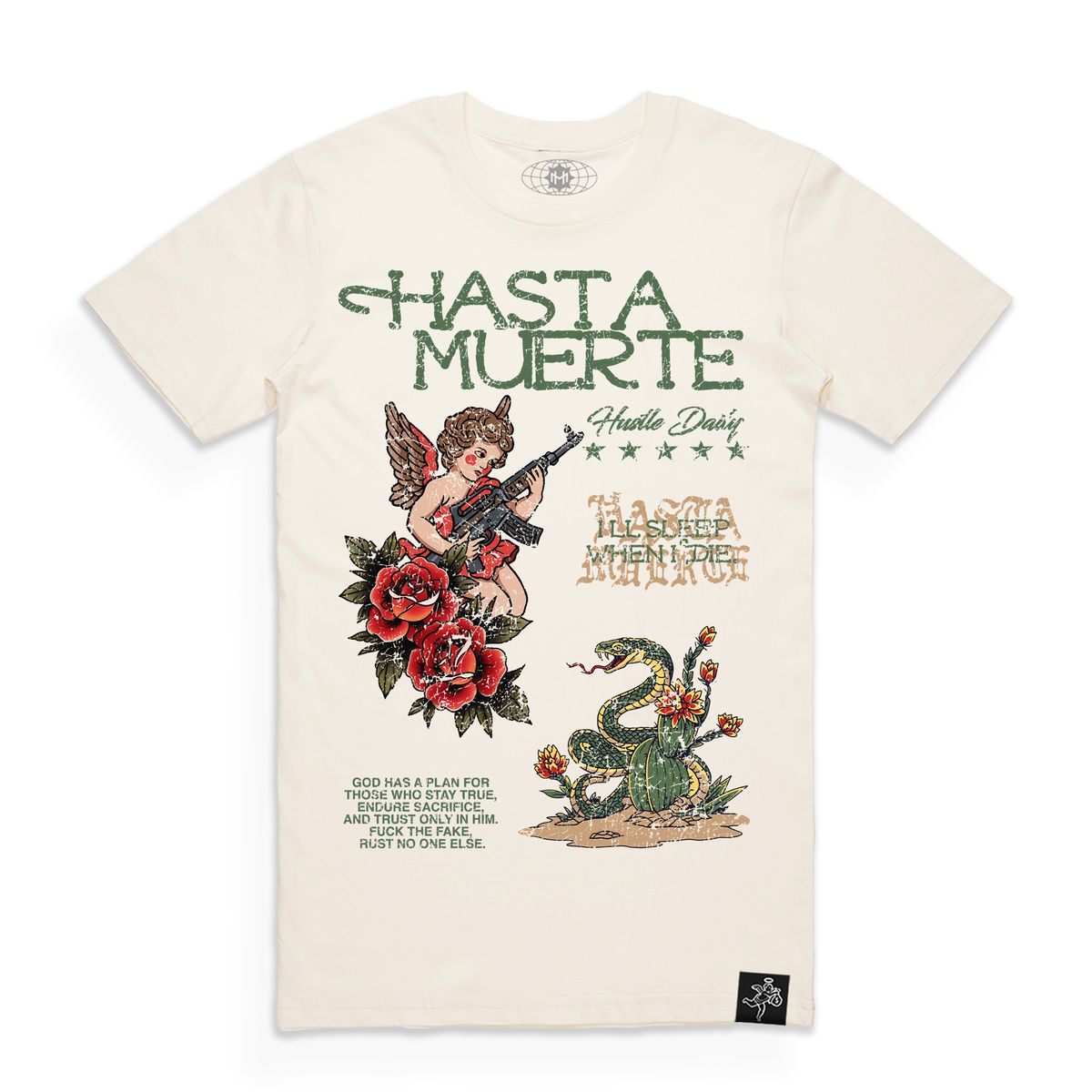 Hasta Muerte Venom & Virtue Tee Natural
