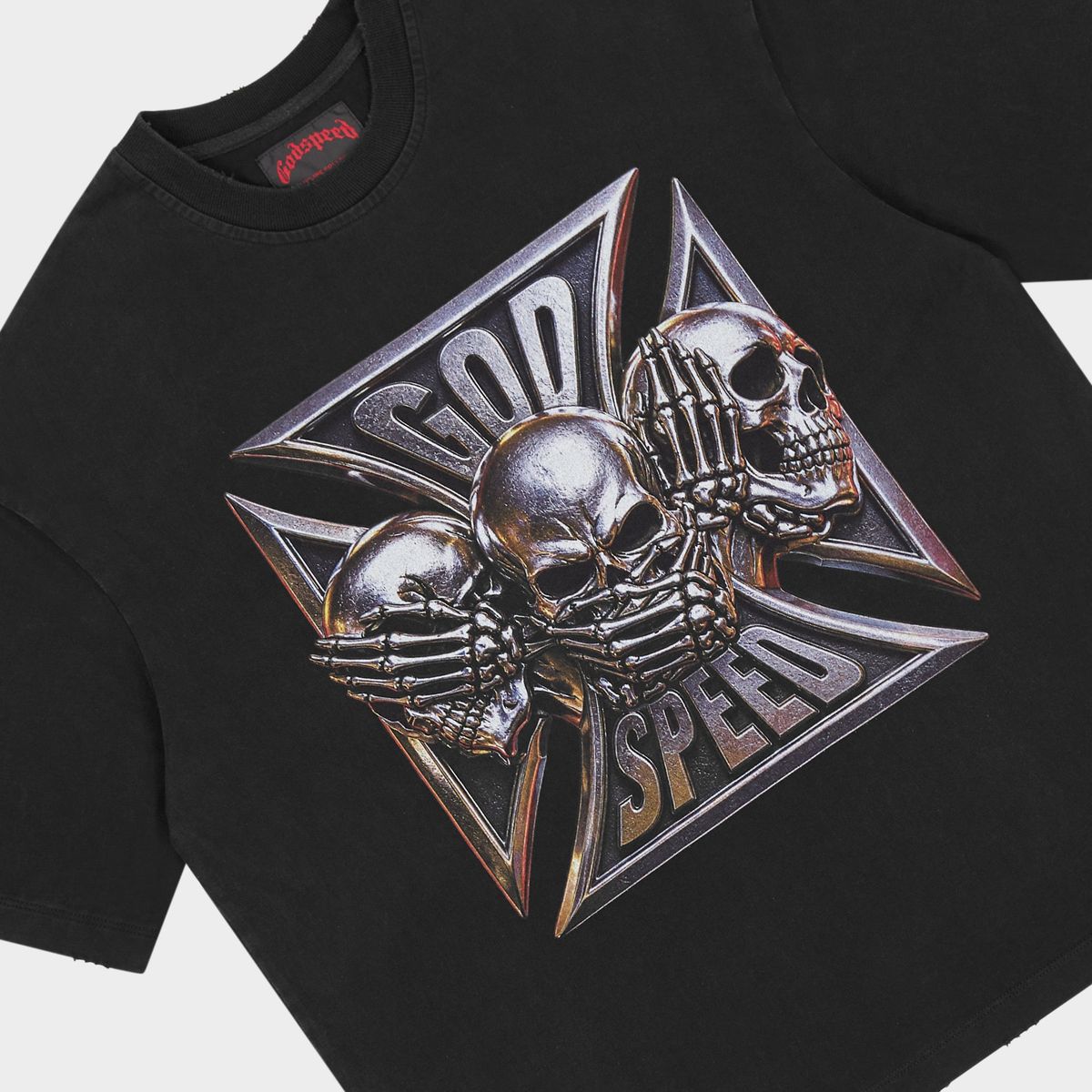 Godspeed Omerta Tee Black