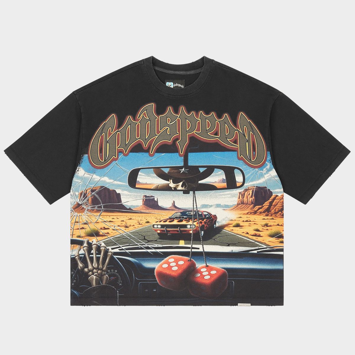 Godspeed On The Run II Tee Black