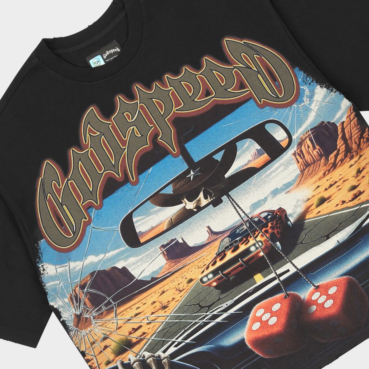 Godspeed On The Run II Tee Black