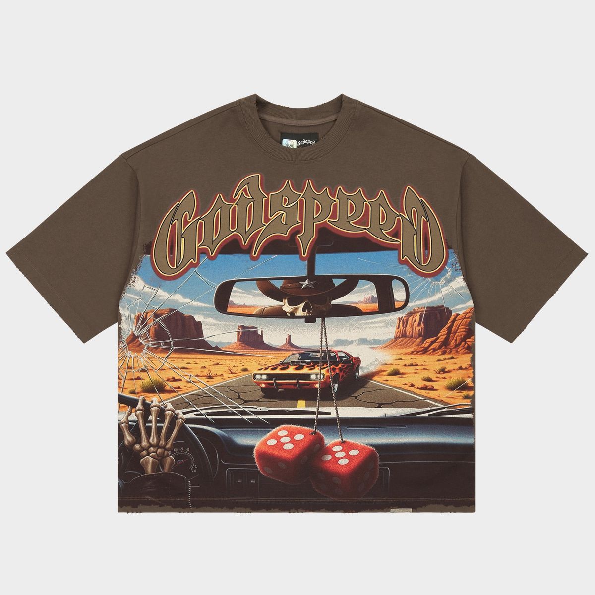 Godspeed On The Run Ii Tee Brown