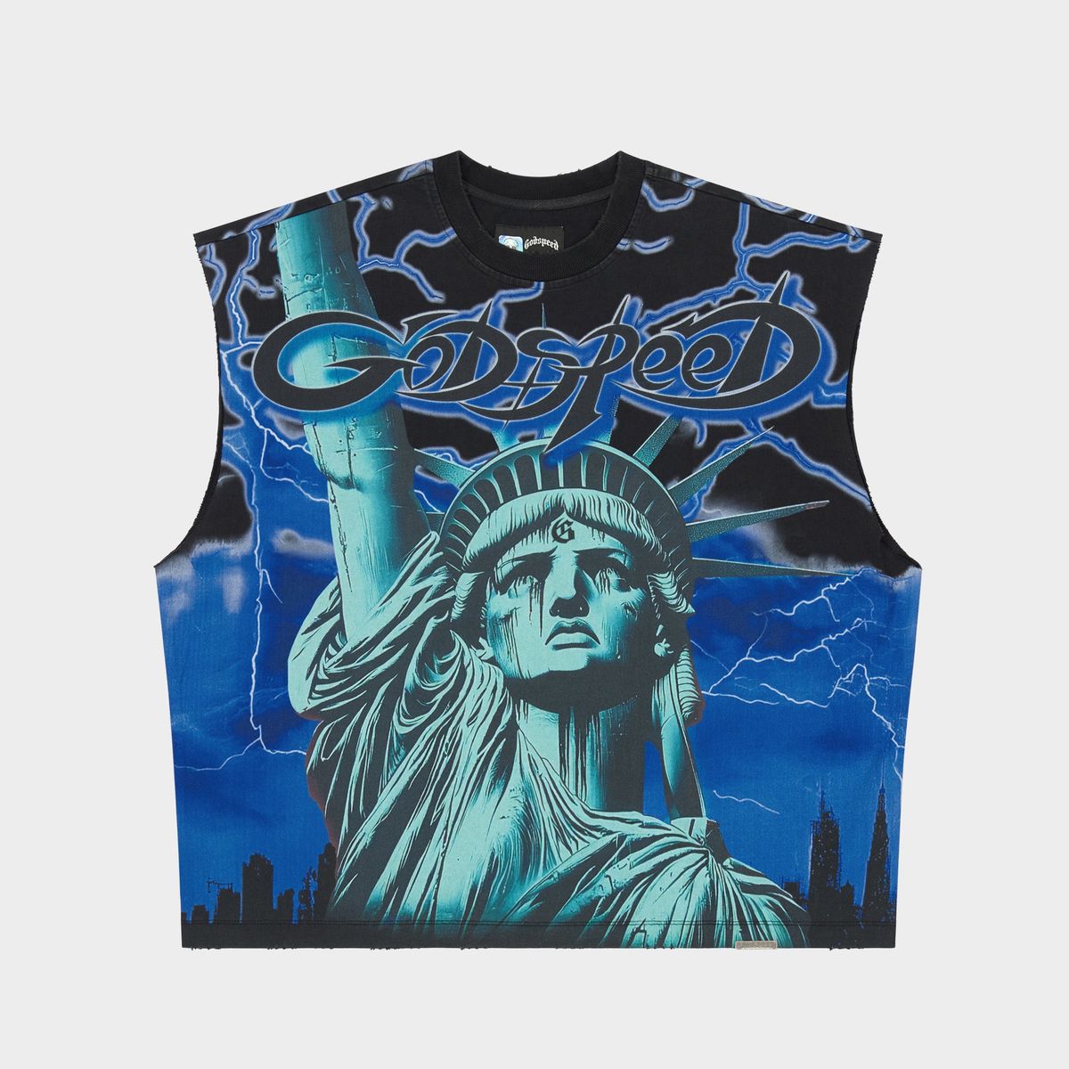 Godspeed Voltage Sleeveless Tee Blue