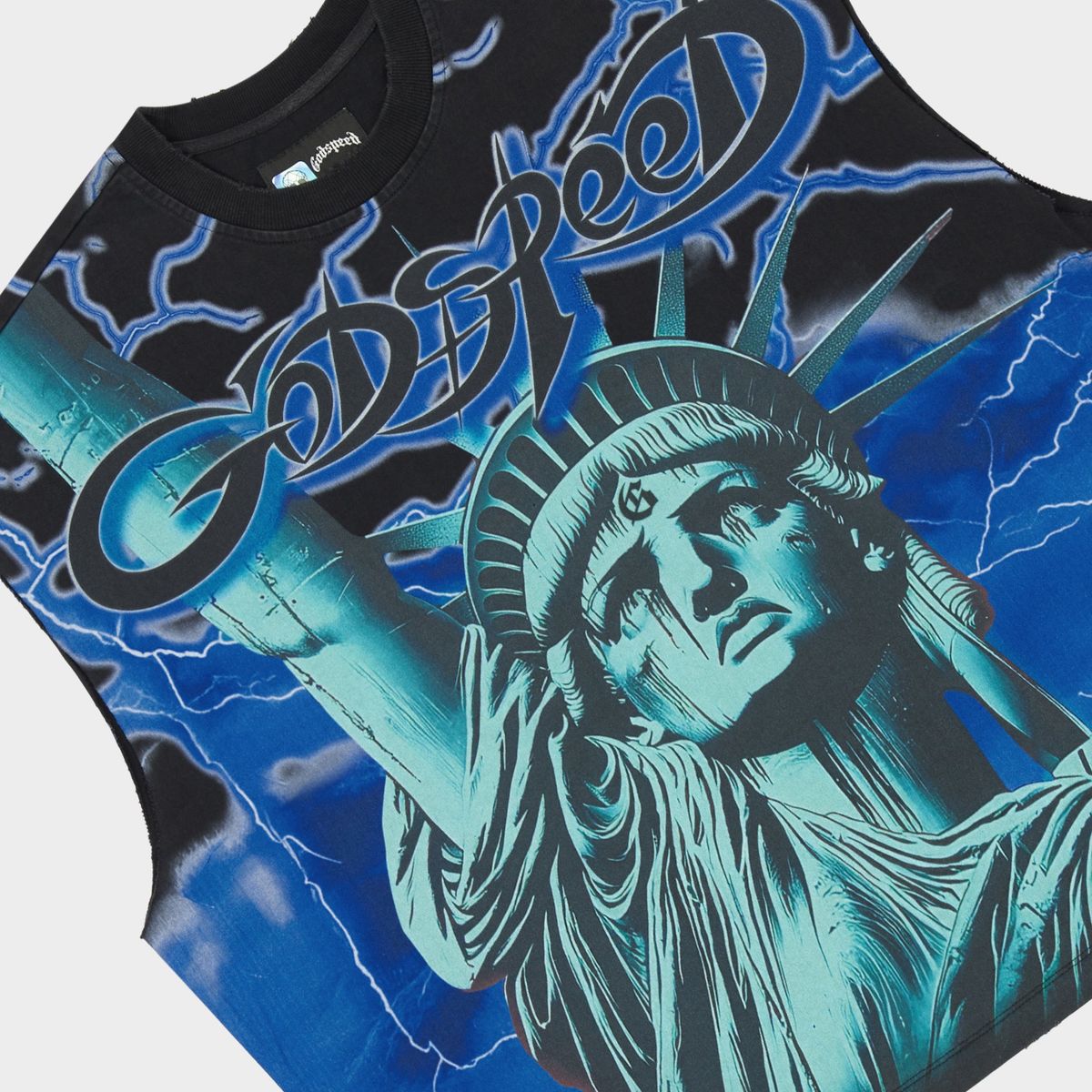 Godspeed Voltage Sleeveless Tee Blue
