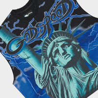 Godspeed Voltage Sleeveless Tee Blue