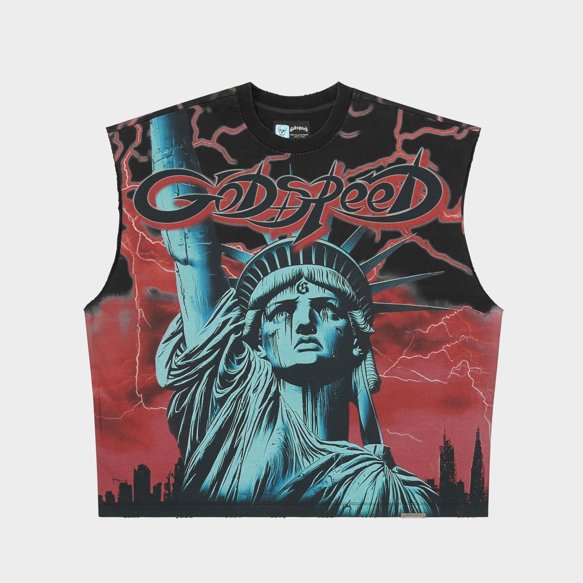 Godspeed Voltage Sleeveless Tee Red
