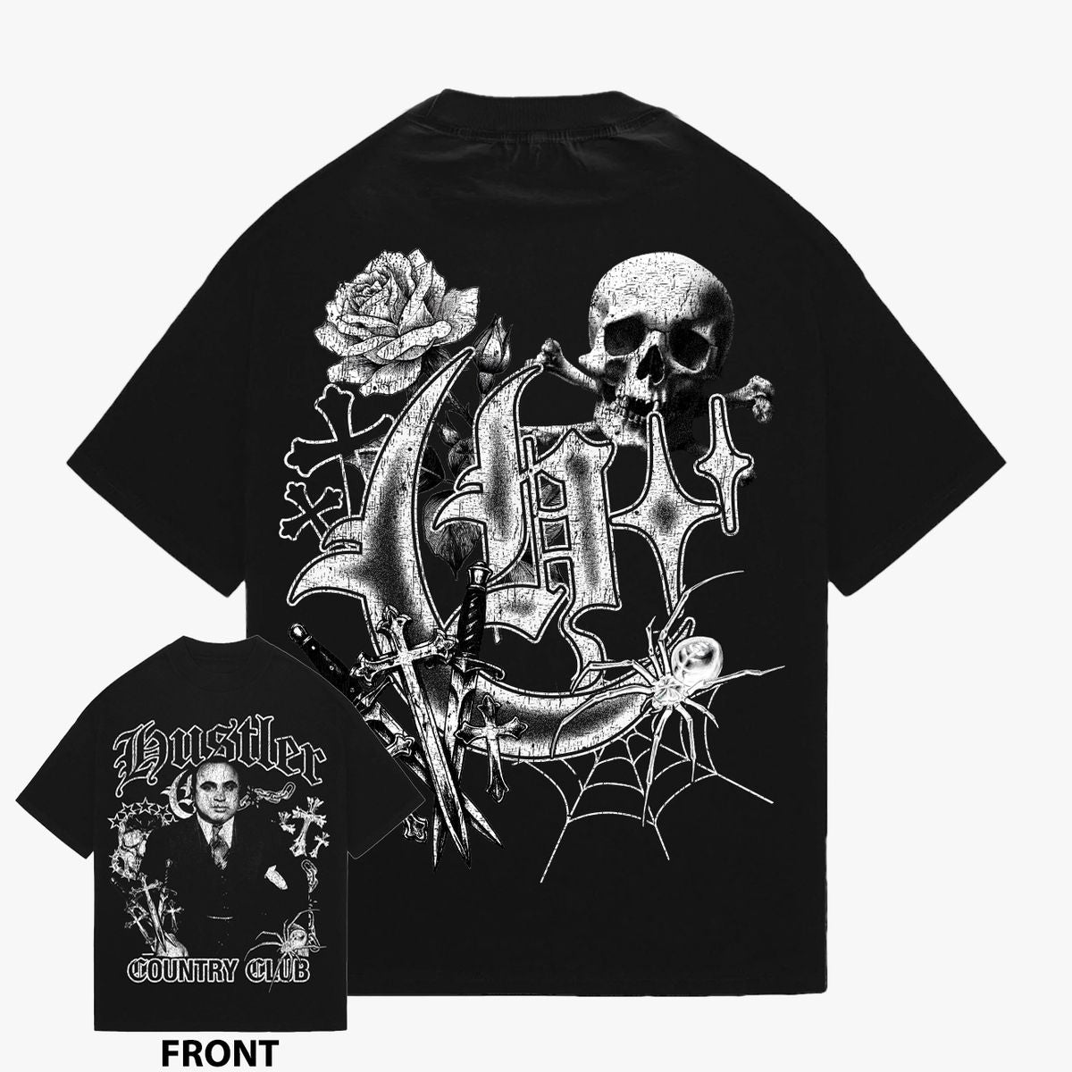 HCC Mob Web Tee Black