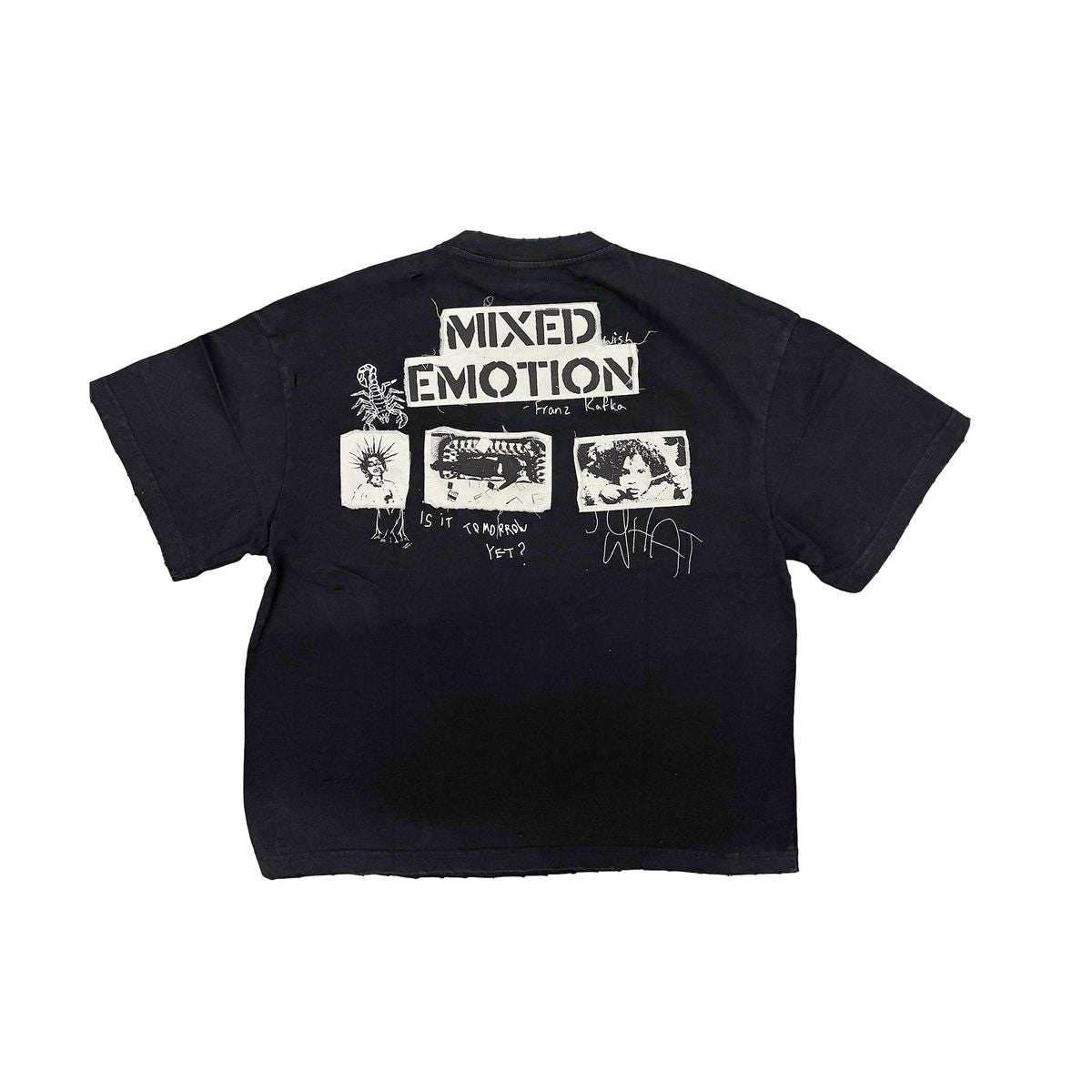 Mixed Emotion 'Stamped' Tee Black