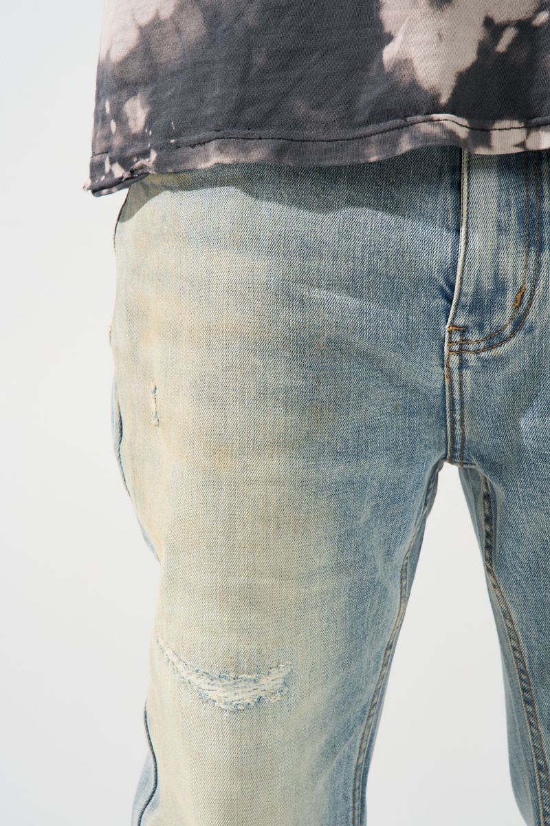 Serenede Pacific Slim Fit Jeans Seafoam Tinted Light Wash