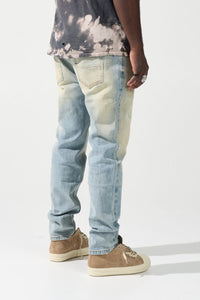 Serenede Pacific Slim Fit Jeans Seafoam Tinted Light Wash