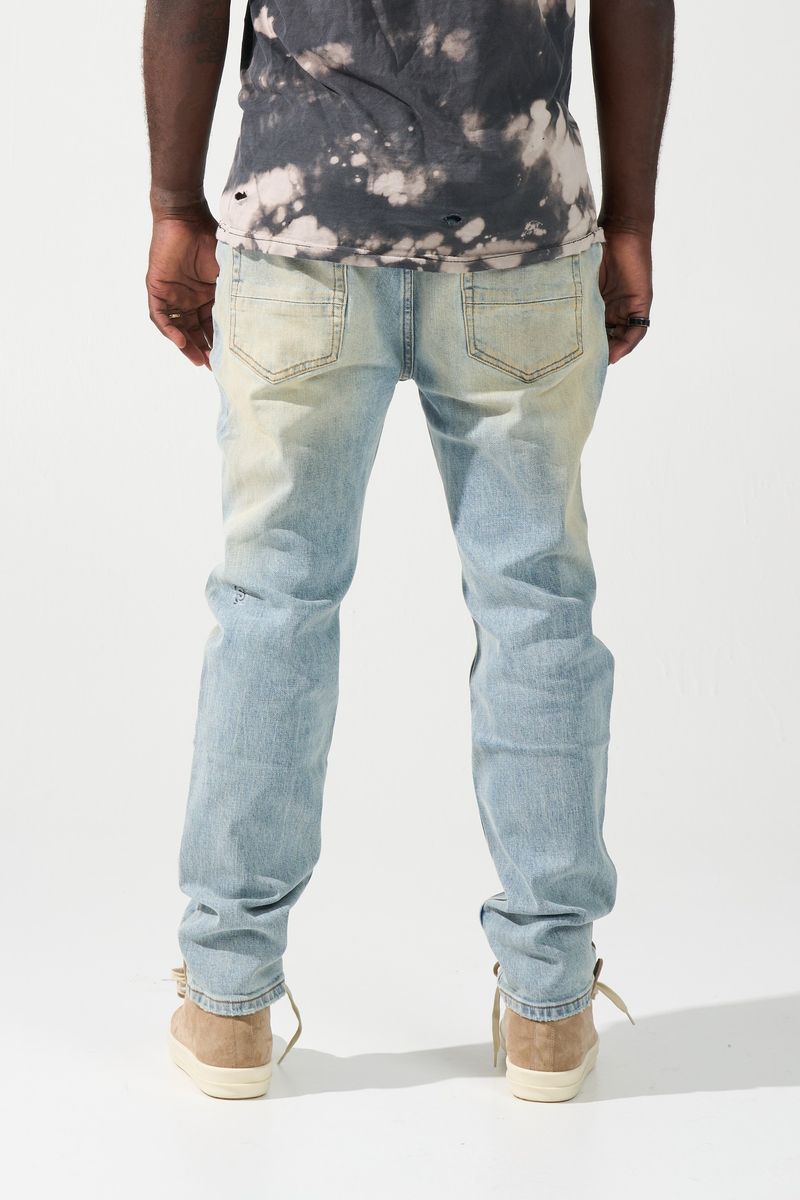 Serenede Pacific Slim Fit Jeans Seafoam Tinted Light Wash