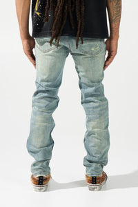 Serenede Agave Slim Fit Jeans Seafoam light wash