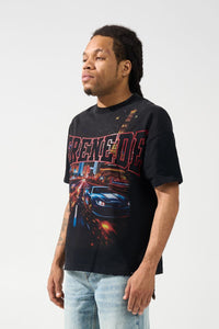 Serenede Las Vegas Street Racing Tee Black