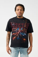 Serenede Las Vegas Street Racing Tee Black