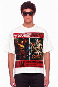 Strom88 Paso Rhinestone Tee White