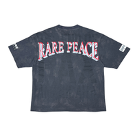 Rare Peace Terminator Rhinestone Tee Dark Grey Wash