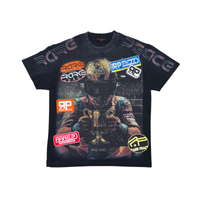 Rare Peace Racer Multi Patches Tee Black