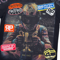 Rare Peace Racer Multi Patches Tee Black