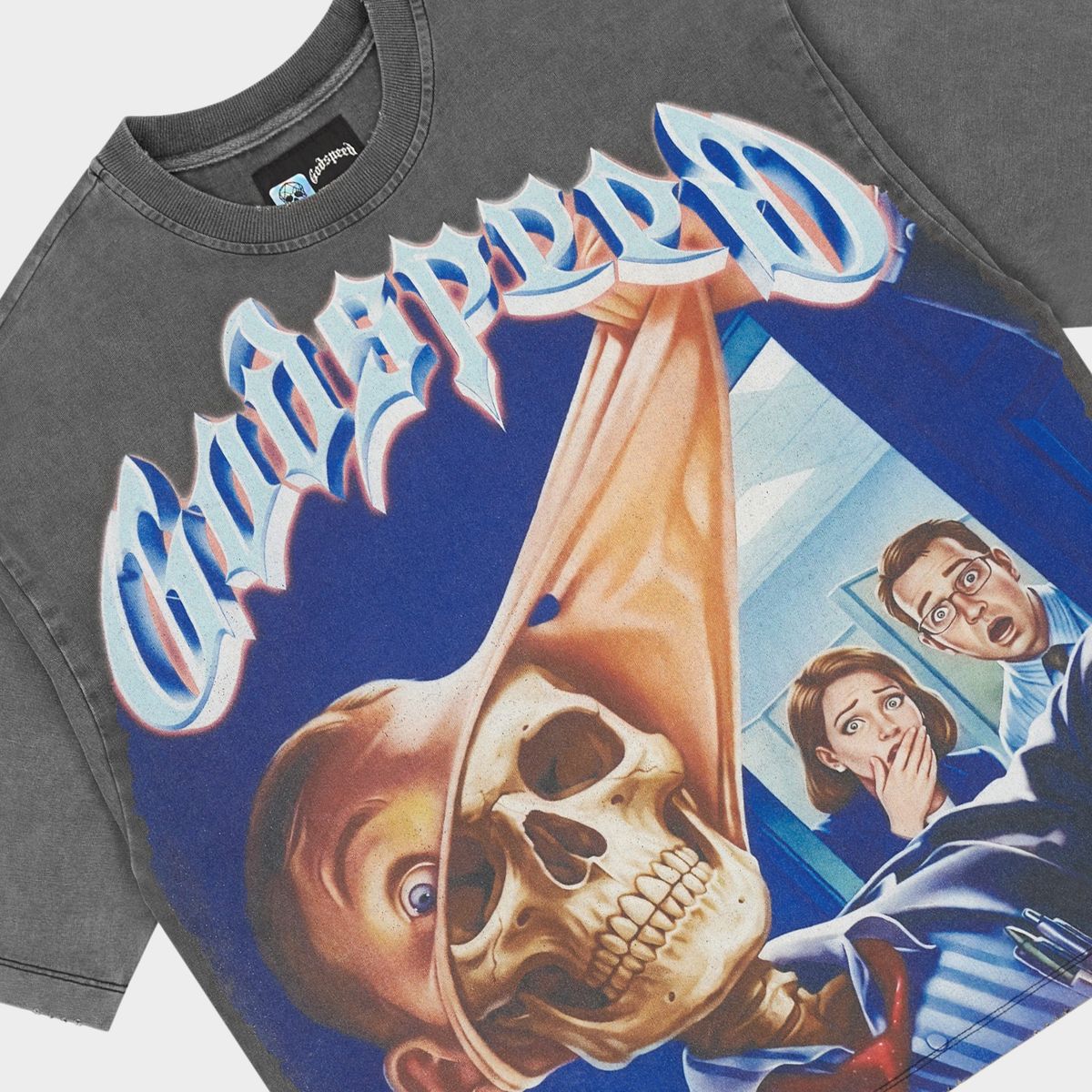 Godspeed Mask Off Tee Grey Wash