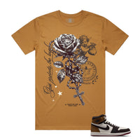 Hasta Muerte Rosary Tee Camel