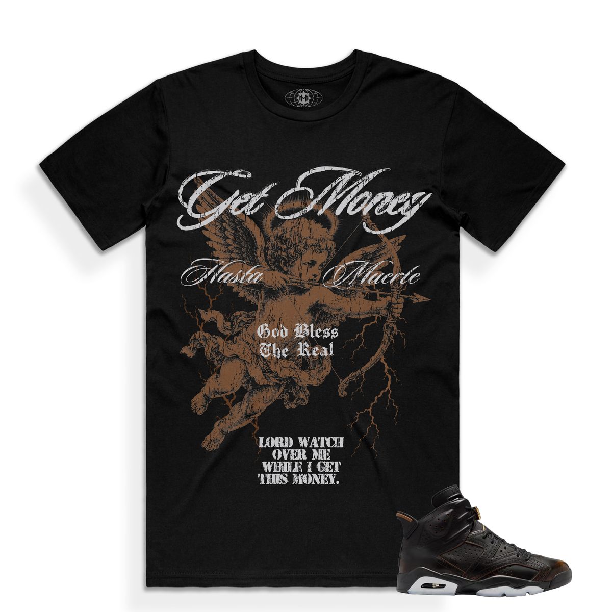 Hasta Muerte Camel Arrow Tee Black