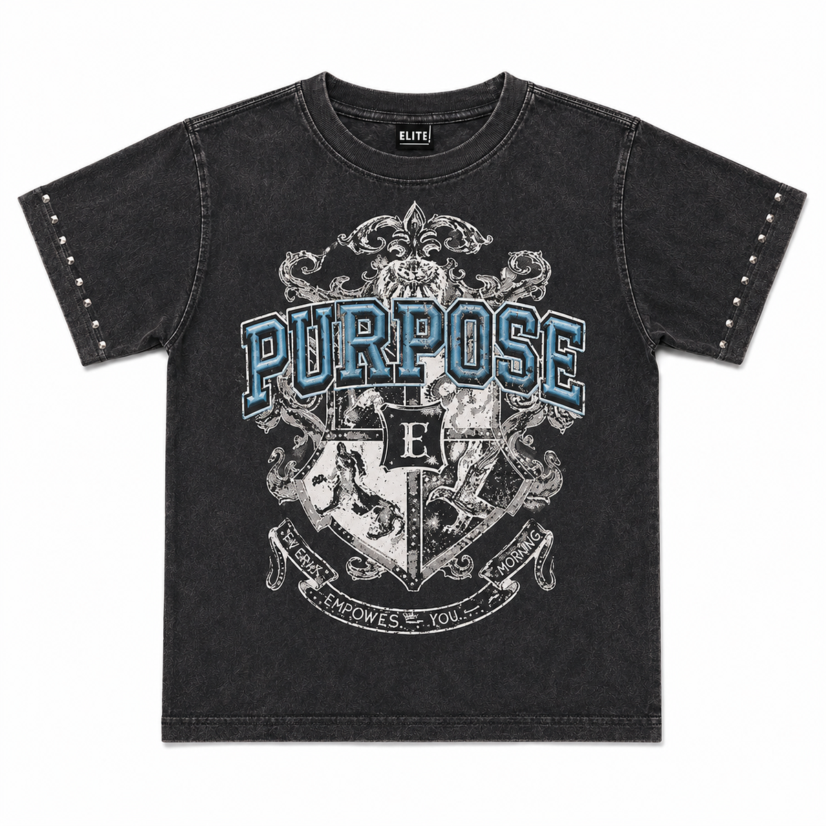 Elite denim Purpose kids Tee black
